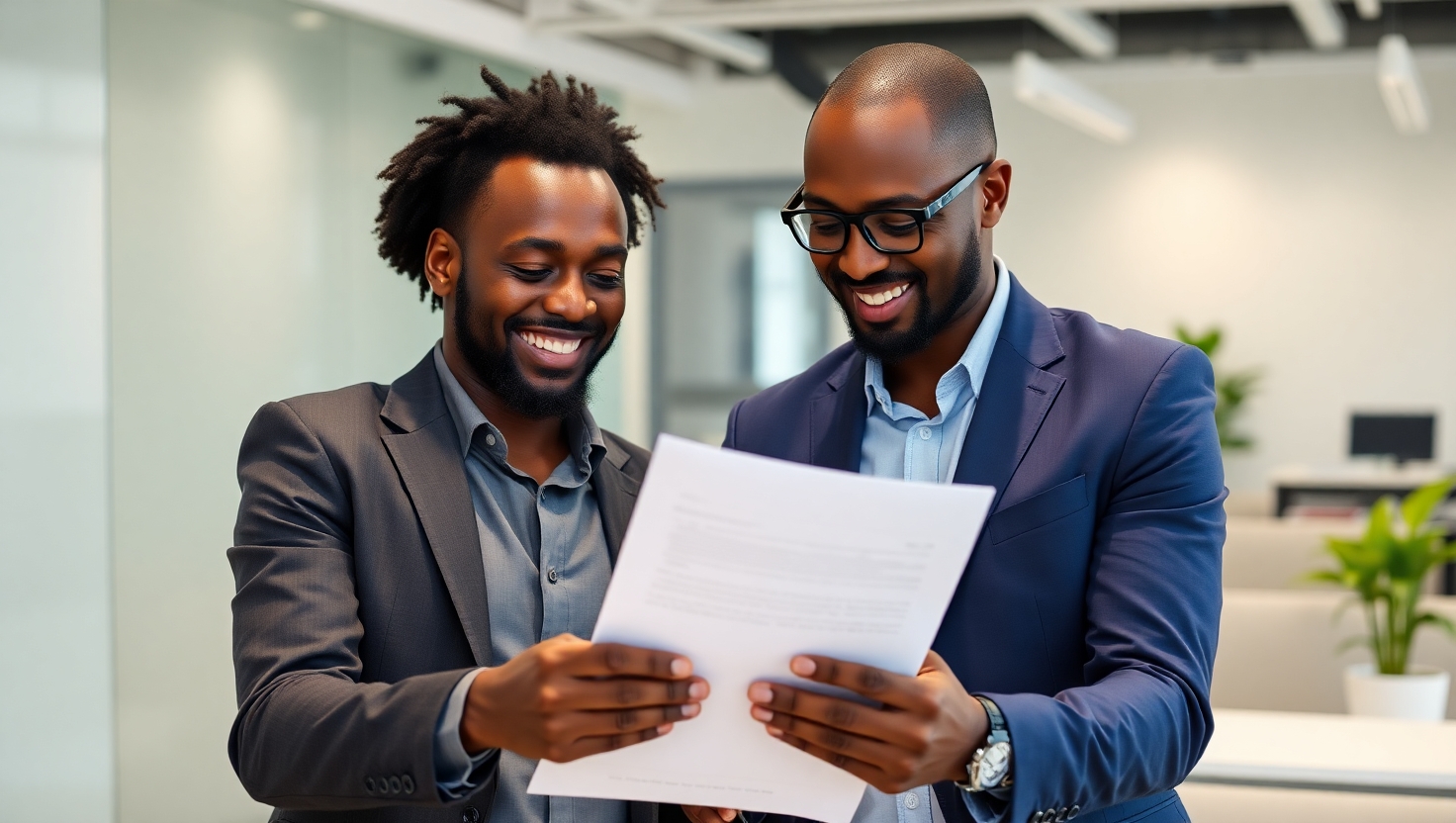 Business partnership handshake